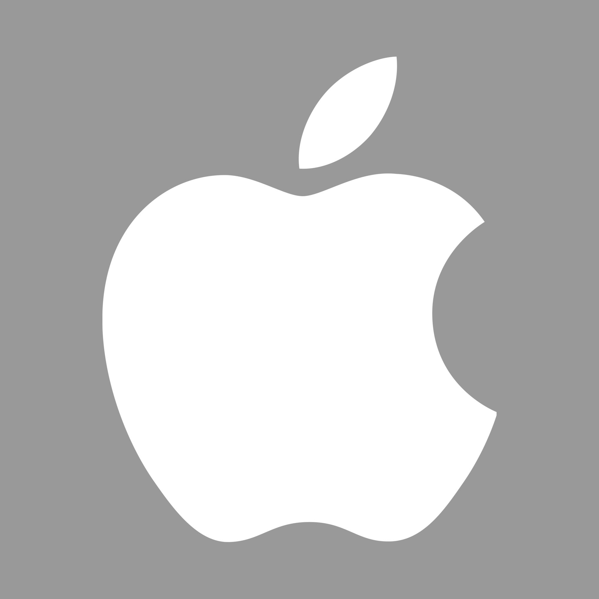 A picture of the apple logo